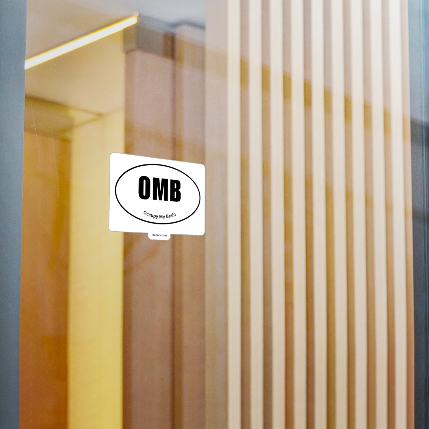 OMB Kiss-Cut Vinyl Decal - Stylish Sports Decor for Fans