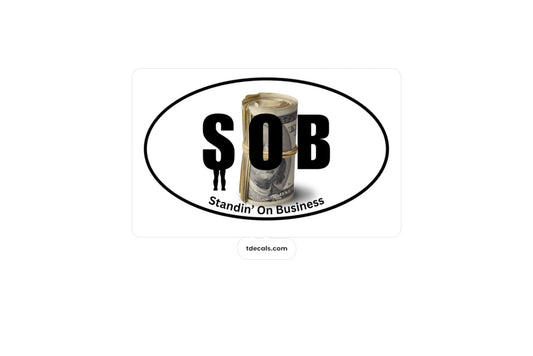 SOB Kiss-Cut Vinyl Decal - Stylish Sports Decor for Fans