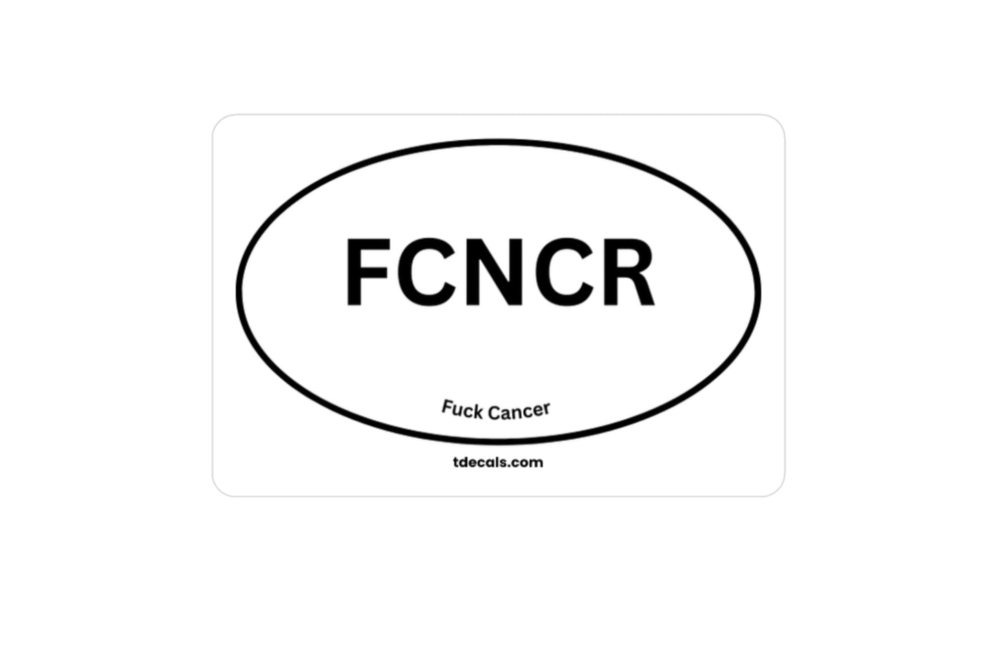 FCNCR Kiss-Cut Vinyl Decal - Stylish Sports Decor for Fans