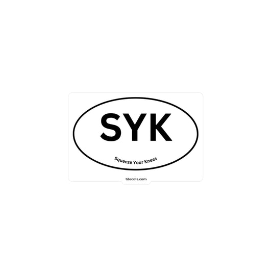 SYK Kiss-Cut Vinyl Decal - Stylish Sports Decor for Fans