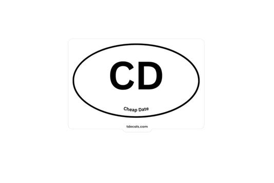 CD Kiss-Cut Vinyl Decal - Stylish Sports Decor for Fans