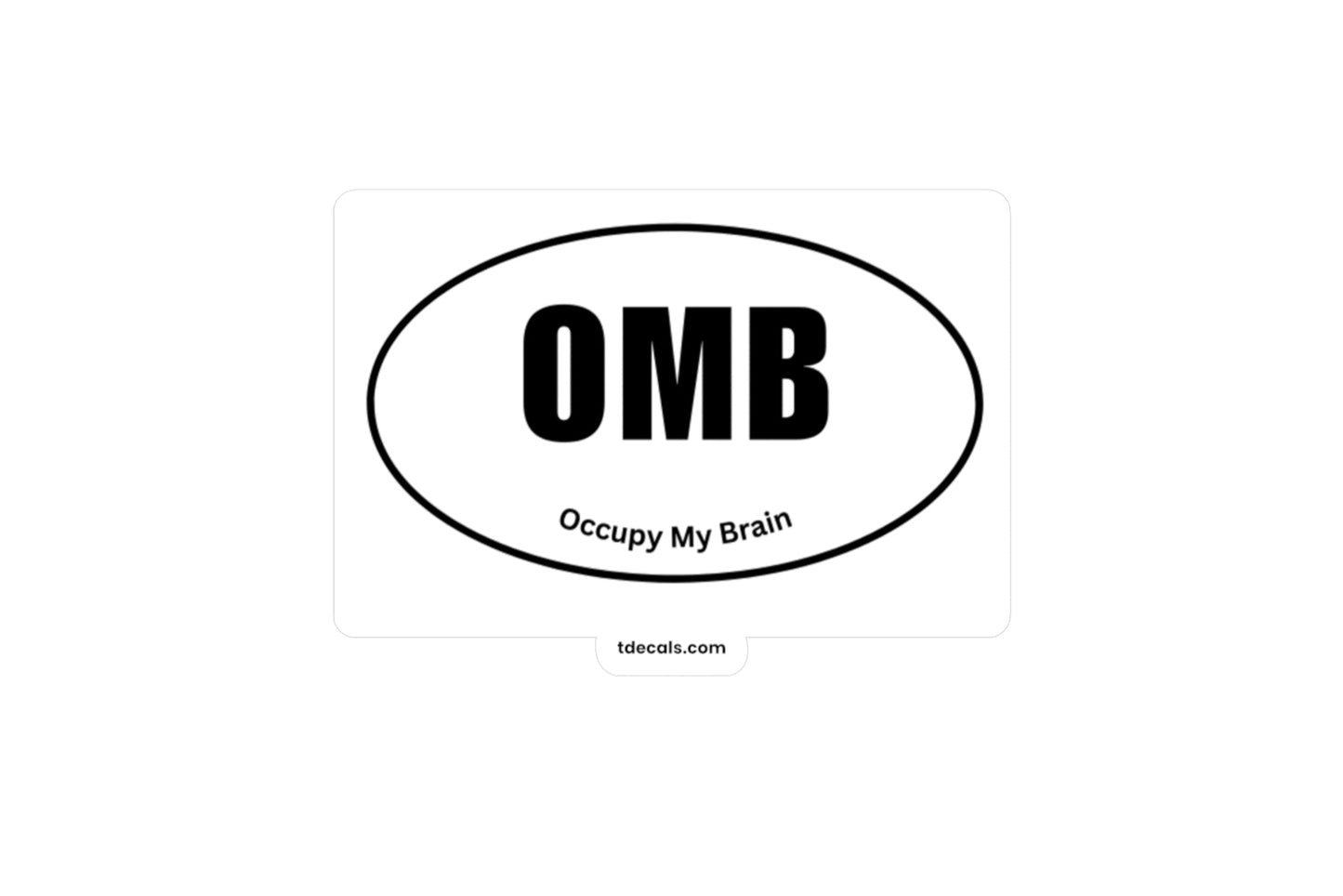 OMB Kiss-Cut Vinyl Decal - Stylish Sports Decor for Fans