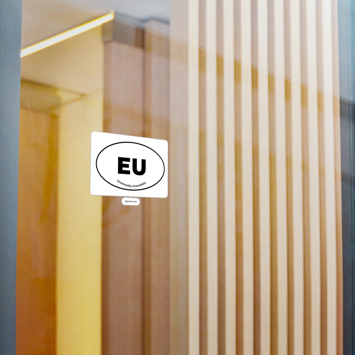 EU Kiss-Cut Vinyl Decal - Stylish Sports Decor for Fans