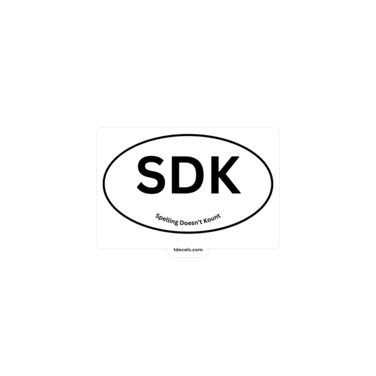 SDK Kiss-Cut Vinyl Decal - Stylish Sports Decor for Fans