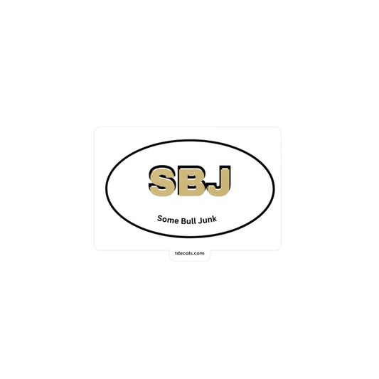 sbj Kiss-Cut Vinyl Decal - Stylish Sports Decor for Fans