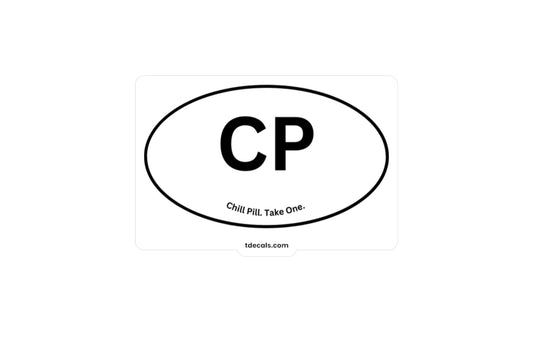 CP Kiss-Cut Vinyl Decal - Stylish Sports Decor for Fans