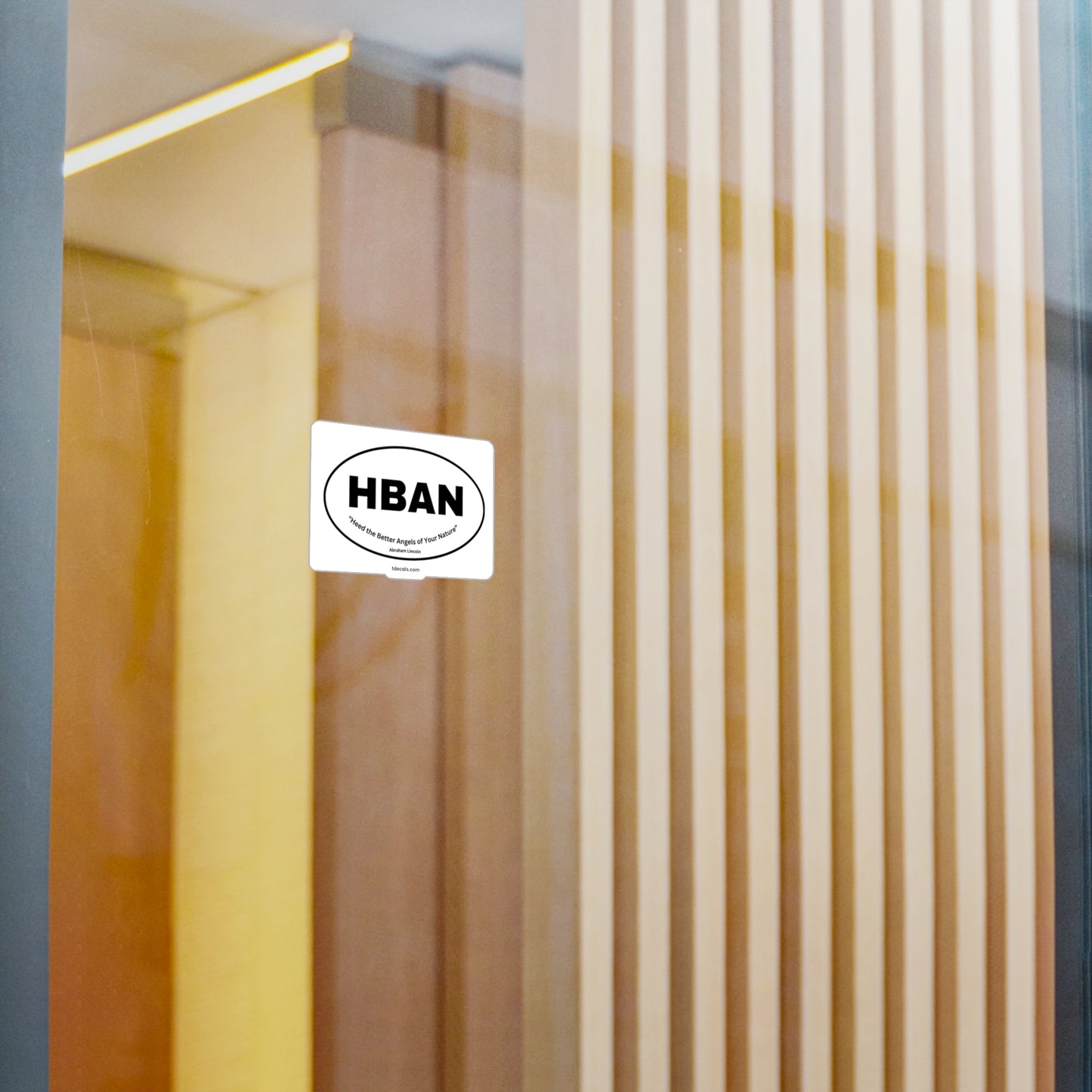 HBAN Kiss-Cut Vinyl Decal - Stylish Sports Decor for Fans