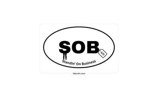 SOB Kiss-Cut Vinyl Decal - Stylish Sports Decor for Fans