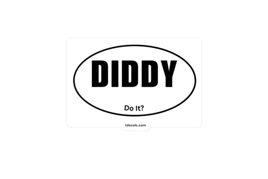 DIDDY Kiss-Cut Vinyl Decal - Stylish Sports Decor for Fans